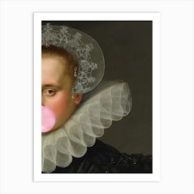 Bubble Gum Queen Art Print