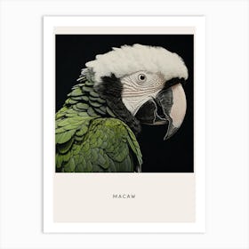 Ohara Koson Inspired Bird Painting Macaw 2 Poster Art Print