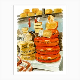 Wheels Of Gouda Art Print