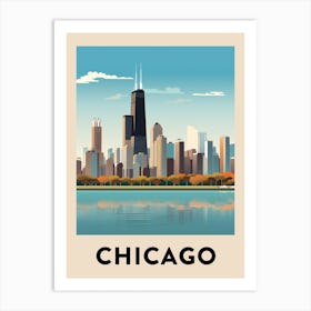 Chicago Travel Poster 24 Art Print