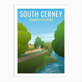 South Cerney River Art Print