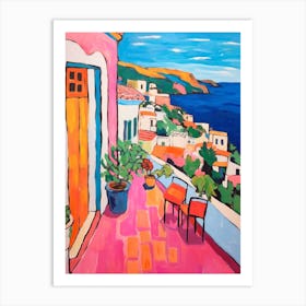 Positano Itally 5 Fauvist Painting Art Print