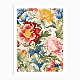 Floral Wallpaper 30 Art Print