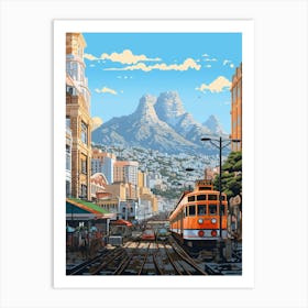 Cape Town Pixel Art 4 Art Print