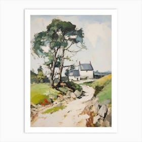 Small Cottage Countryside Farmhouse Painting 2 Art Print