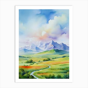 Landscape Painting 9 Art Print