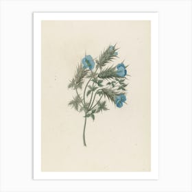 Blue Flowers 3 Art Print