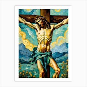 Jesus On The Cross 4 Art Print