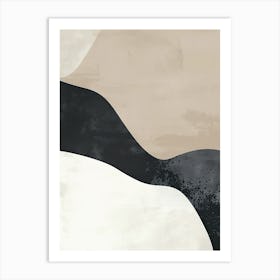 Textured Serenity Minimalist Style Art Print