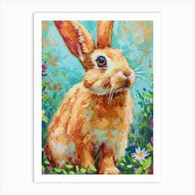 Chinchilla Rabbit Painting 2 Art Print
