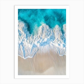 Aerial View Of The Beach 4 Art Print