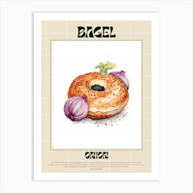 Onion Bagel 1 Art Print
