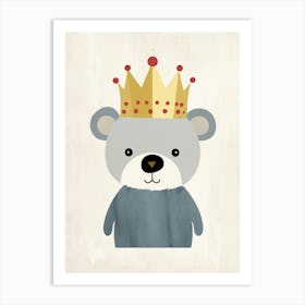 Little Koala 4 Wearing A Crown Art Print