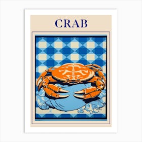 Crab 3 Seafood Poster Art Print