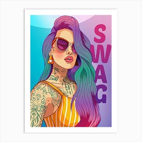 Swag pop Art Print