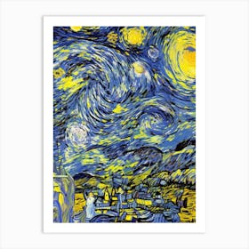 Starry Night 208 Art Print