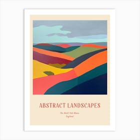 Colourful Abstract The North York Moors England 2 Poster Art Print