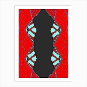 Abstract Red And Blue 1 Art Print