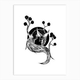 Fennec Tree Art Print
