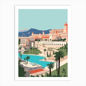 Monaco 1 Travel Illustration Art Print