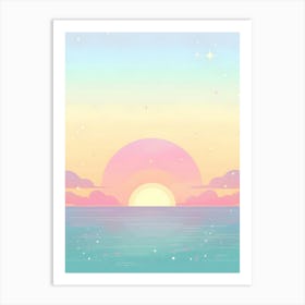 Sunset Over The Ocean 2 Poster