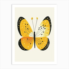 Yellow Butterfly 1 Art Print