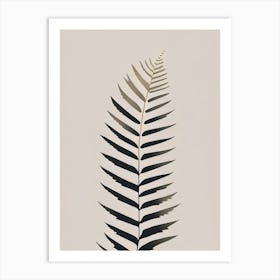 Holly Fern Simplicity Art Print