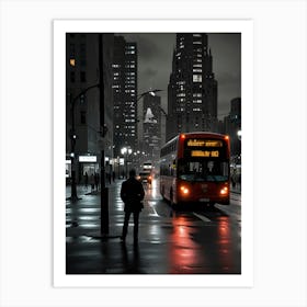 Night In Chicago Art Print