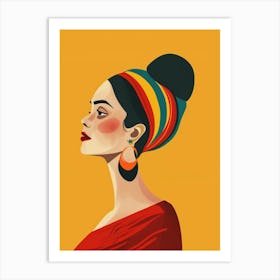 Portrait of a woman 2 Art Print