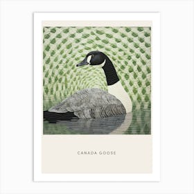 Ohara Koson Inspired Bird Painting Canada Goose 2 Poster Art Print