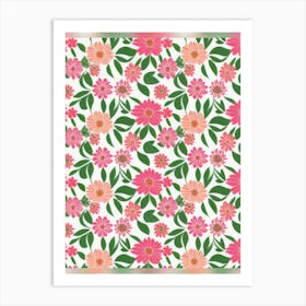 Floral Pattern 19 Art Print