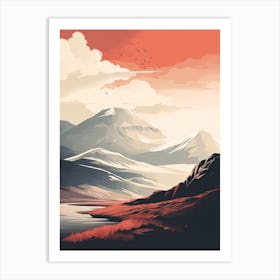 Ben Nevis Scotland 3 Hiking Trail Landscape Art Print