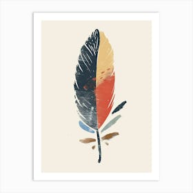 Pastel Echoes Of Nostalgia Mid Century Style Art Print