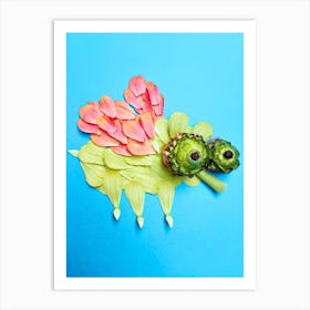 Zinnia Fly Art Print