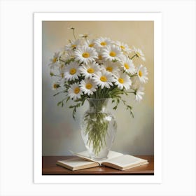 Daisies In A Vase 5 Art Print