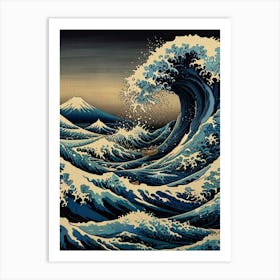 Great Wave Off Kanagawa 8 Art Print