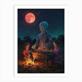 Night Of The Full Moon Art Print