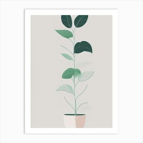 Basil Herb Simplicity Art Print