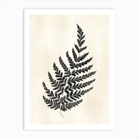 Rustic Fern Leaf 1 Art Print