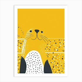 Yellow Sea Lion 3 Art Print