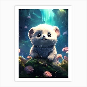 Cute Panda Art Print