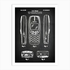 Retro Cell Phone, Nokia Cell Phone, Mobile Phone, Mobile, Cellular Telephone, Telephone Print, Retro Cell Phone, Phone, Smart Phone, Tt8301 Art Print