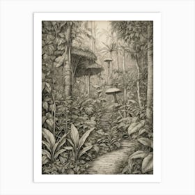 Jungle Path 1 Art Print