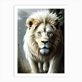 Lion art 45 Art Print