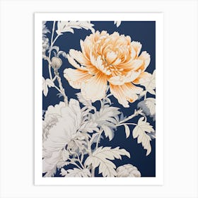 Peony Wallpaper 1 Art Print