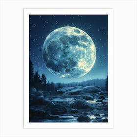 Full Moon In The Sky 3 Art Print