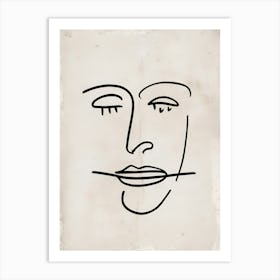 Face Of A Man Art Print