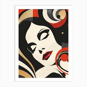 Woman'S Face 129 Art Print