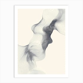 Abstract Wave Pattern 4 Art Print