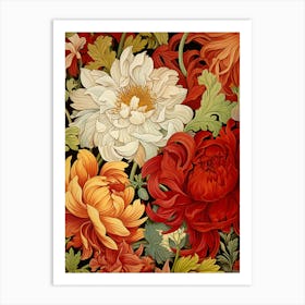 Chrysanthemums 5 Art Print